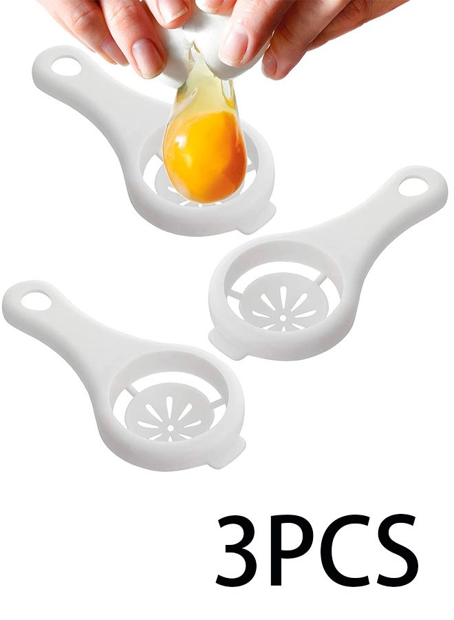 3-PACK Tool Yolk White Separator - Egg Divider Strainer Screen Filter - Baking Kitchen Gadgets - Image 1